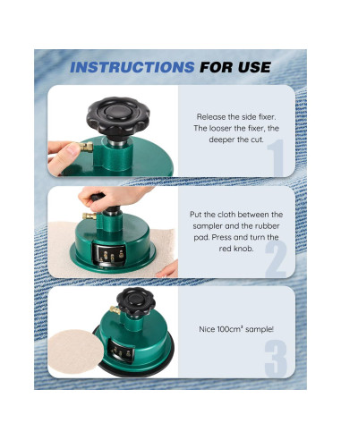 Balanza Electrónica de Tela NEWTRY 1000g/0.01g con Muestreador