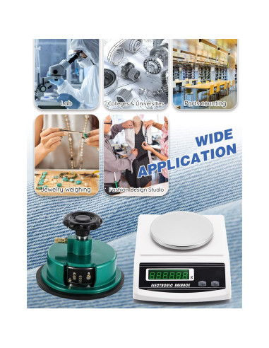 Balanza Electrónica de Tela NEWTRY 1000g/0.01g con Muestreador