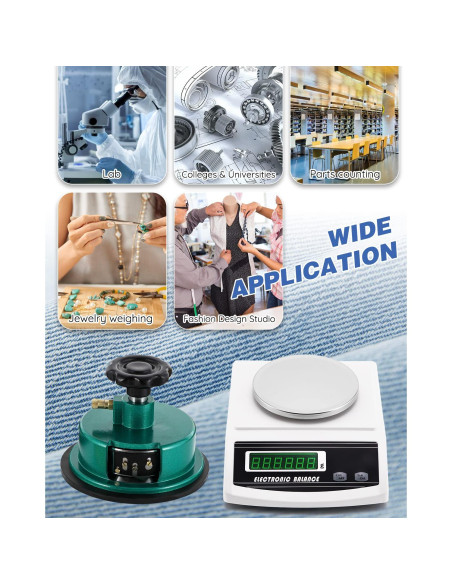 Balanza Electrónica de Tela NEWTRY 1000g/0.01g con Muestreador