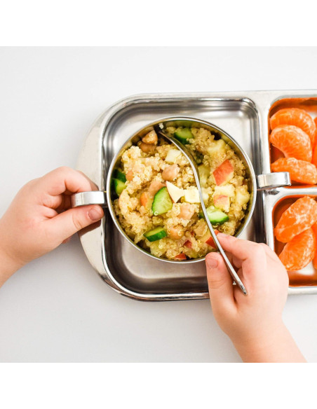 Juego de Cubiertos de Acero Inoxidable Kiddobloom para Niños - 5 Piezas