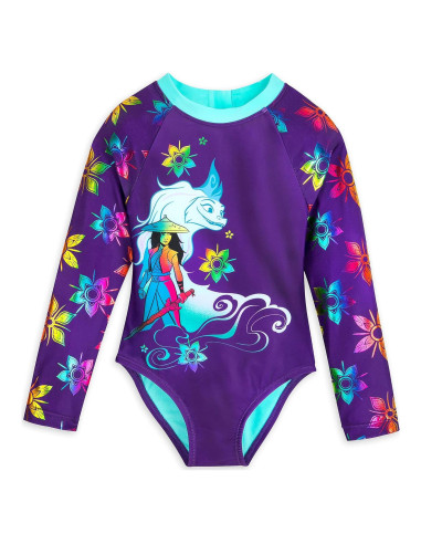 Traje de Baño para Niñas Disney Raya y Sisu 2T Multicolor