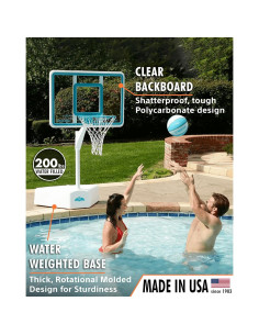 Aro de Baloncesto para Piscina DunnRite Splash & Shoot 18" 2