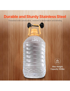 Pestillo de Gancho y Ojo VEVOR 2 Paquete Acero Inoxidable Negro 2