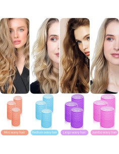 Conjunto de 34 Rulos Autoadhesivos DAFENG para Cabello 2