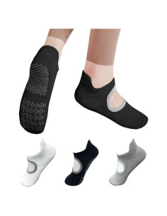 Calcetines Antideslizantes de Yoga WAJIAFAR para Mujeres