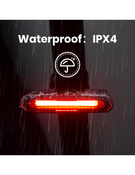 Luz Trasera de Bicicleta IWONDER PB001 Rojo-Azul 168 Lúmenes