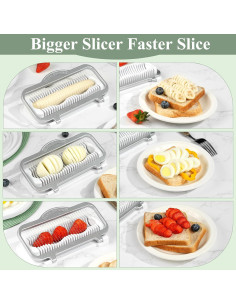 Cortador de Huevos y Frutas IOYTX de Aluminio y Acero Inoxidable 2