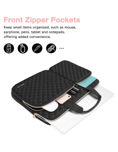 Funda Protectora para Laptop 13" MOSISO Negra Acolchada 2