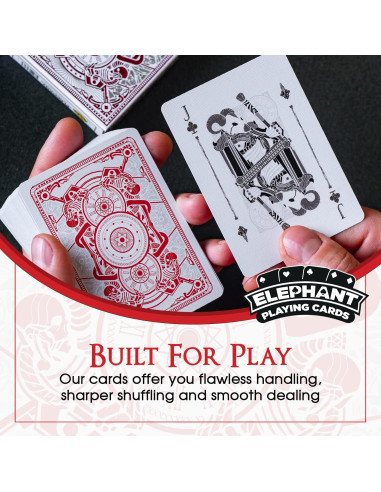 Baraja Premium Elephant Playing Cards Blanco Fantasma 1.78x8.79cm