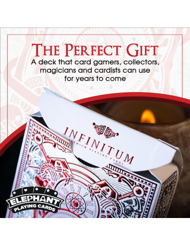 Baraja Premium Elephant Playing Cards Blanco Fantasma 1.78x8.79cm