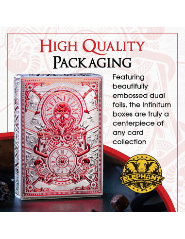 Baraja Premium Elephant Playing Cards Blanco Fantasma 1.78x8.79cm