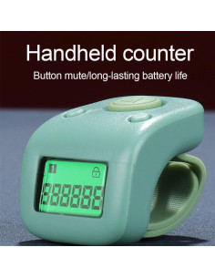 Contador de dedos electrónico SHAPERME impermeable 6 dígitos 2