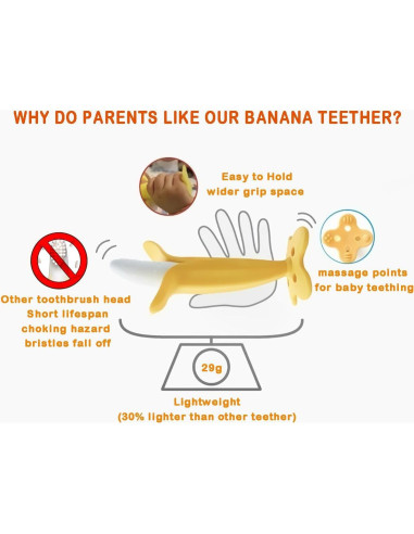 Chupete de Plátano Dupad para Bebés 3-18 meses Silicona BPA