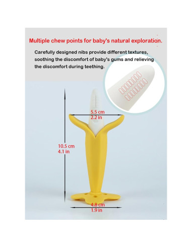 Chupete de Plátano Dupad para Bebés 3-18 meses Silicona BPA