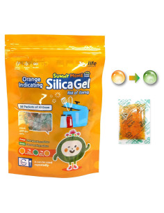 Gel de Silica Recargable SUNNY HOME 10g Naranja 30 Paquetes