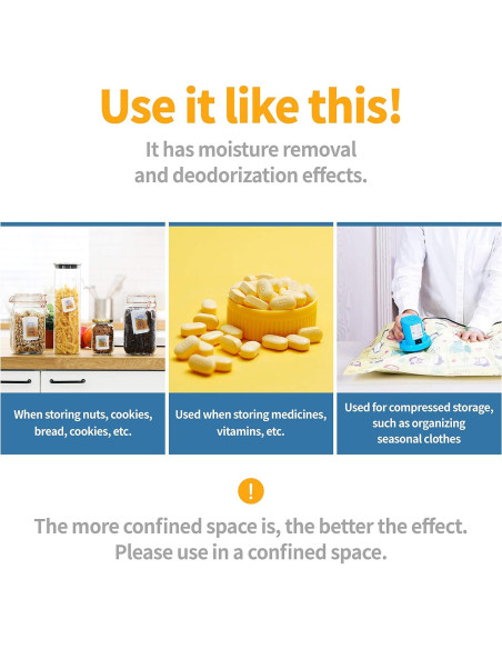 Gel de Silica Recargable SUNNY HOME 10g Naranja 30 Paquetes