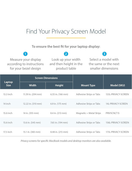 Filtro de Privacidad StarTech 15.6" Magnético 16:9 Antideslumbrante