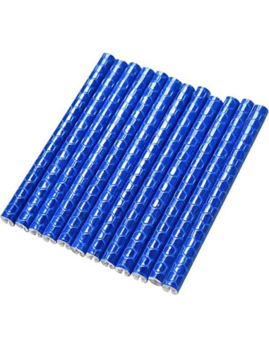 72 Piezas Reflectores de Rueda SOPINEKO para Bicicleta Azul