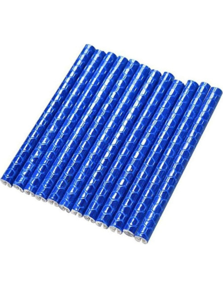 72 Piezas Reflectores de Rueda SOPINEKO para Bicicleta Azul