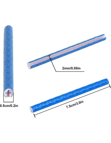 72 Piezas Reflectores de Rueda SOPINEKO para Bicicleta Azul