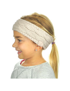 Gorro de Invierno para Niños C.C Beige con Forro de Felpa