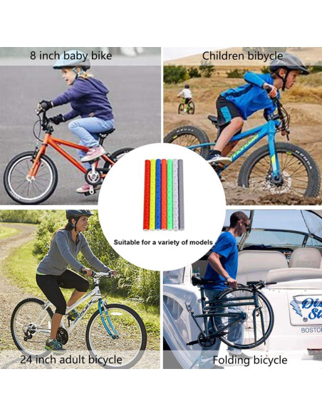 72 Piezas Reflectores de Rueda SOPINEKO para Bicicleta Azul