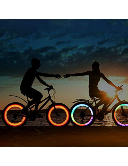 72 Piezas Reflectores de Rueda SOPINEKO para Bicicleta Azul