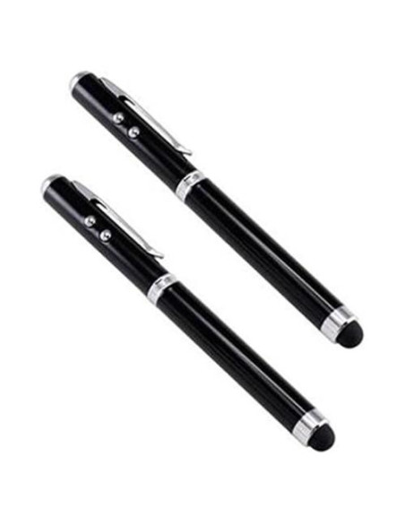 Bolígrafo Stylus 4-en-1 DuraForcity Negro para Pantalla Táctil