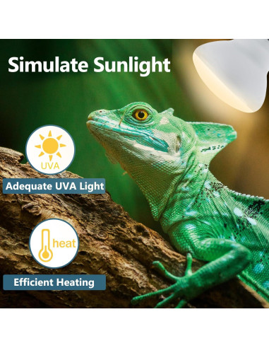 Bombilla de Calor para Reptiles LUCKY HERP 150W UVA 1 Paquete