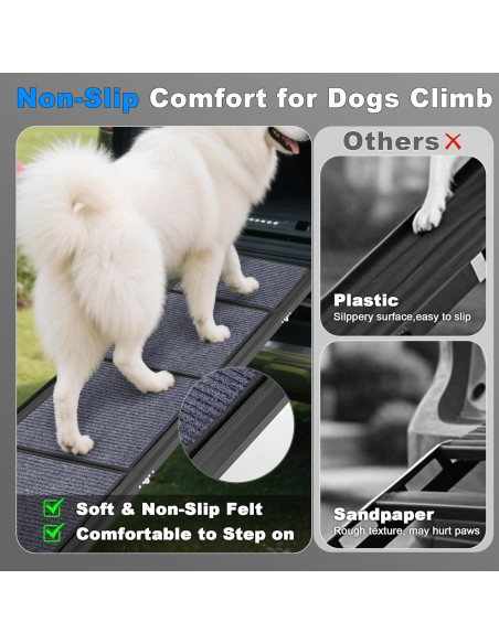 Rampa Plegable para Perros AQUILLA 63" Antideslizante 113.4 kg