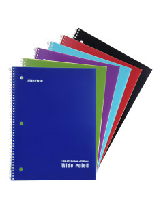 Cuadernos Espirales Mintra Office 6PK - 70 Hojas Rayado Ancho