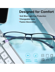 Gafas de Luz Azul Stamen Unisex, Anti Fatiga Ocular, Modelo ST-BLG 2