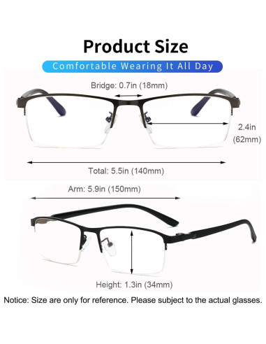 Gafas de Luz Azul Stamen Unisex, Anti Fatiga Ocular, Modelo ST-BLG