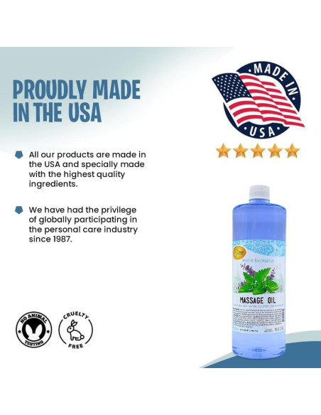 Aceite de Masaje SPA REDI Menta Eucalipto 0.95 L Relajante