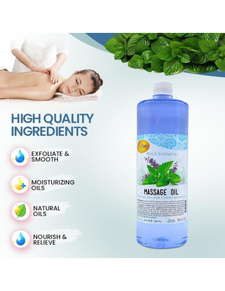 Aceite de Masaje SPA REDI Menta Eucalipto 0.95 L Relajante