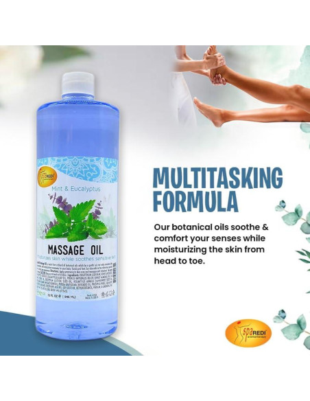 Aceite de Masaje SPA REDI Menta Eucalipto 0.95 L Relajante
