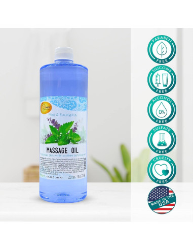 Aceite de Masaje SPA REDI Menta Eucalipto 0.95 L Relajante