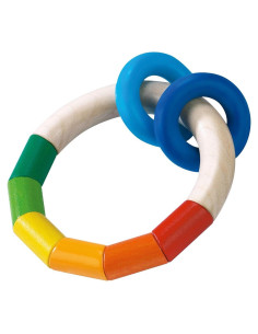 Sonajero de Madera HABA Kringelring para Bebés 0-18 Meses