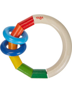 Sonajero de Madera HABA Kringelring para Bebés 0-18 Meses 2