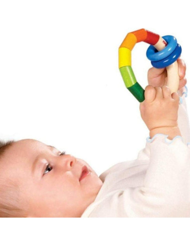 Sonajero de Madera HABA Kringelring para Bebés 0-18 Meses