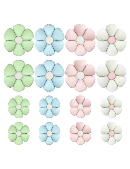 16 Globos de Aluminio Margarita Coloridos para Fiestas