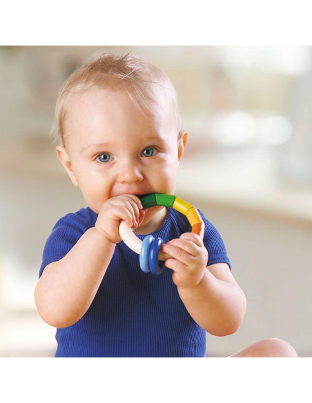 Sonajero de Madera HABA Kringelring para Bebés 0-18 Meses