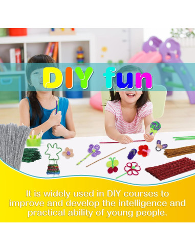 100 Limpiapipas Dorado Brillante Zlulary para Manualidades DIY