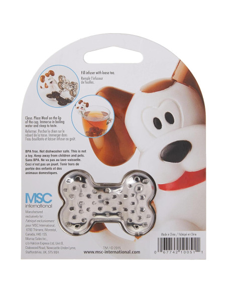 Infusor de Té Joie Woof Acero Inoxidable Diseño Perro
