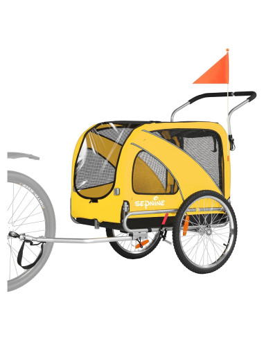 Remolque de Bicicleta Sepnine para Mascotas hasta 40 kg