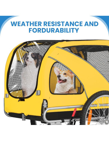 Remolque de Bicicleta Sepnine para Mascotas hasta 40 kg