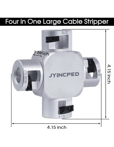 Desaislador de Cable Grande JYINCPED 4 en 1 para AWG 2/0-250 MCM