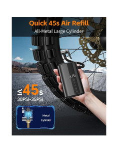 Bomba de Aire Eléctrica Yearntour 150PSI Portátil con Luz LED 2