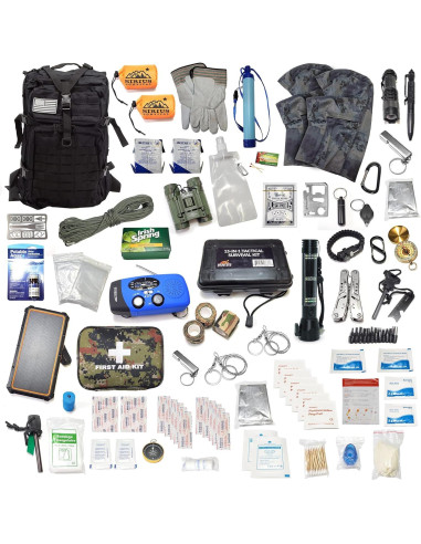 Kit de Supervivencia de Emergencia Sirius 50L para 2 Personas