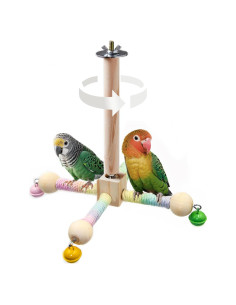 Juguete de Percha para Aves Jevnd con Campanas y Rueda S